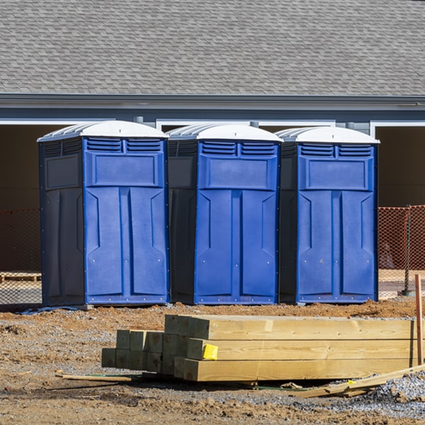 are there any restrictions on where i can place the porta potties during my rental period in Botsford CT